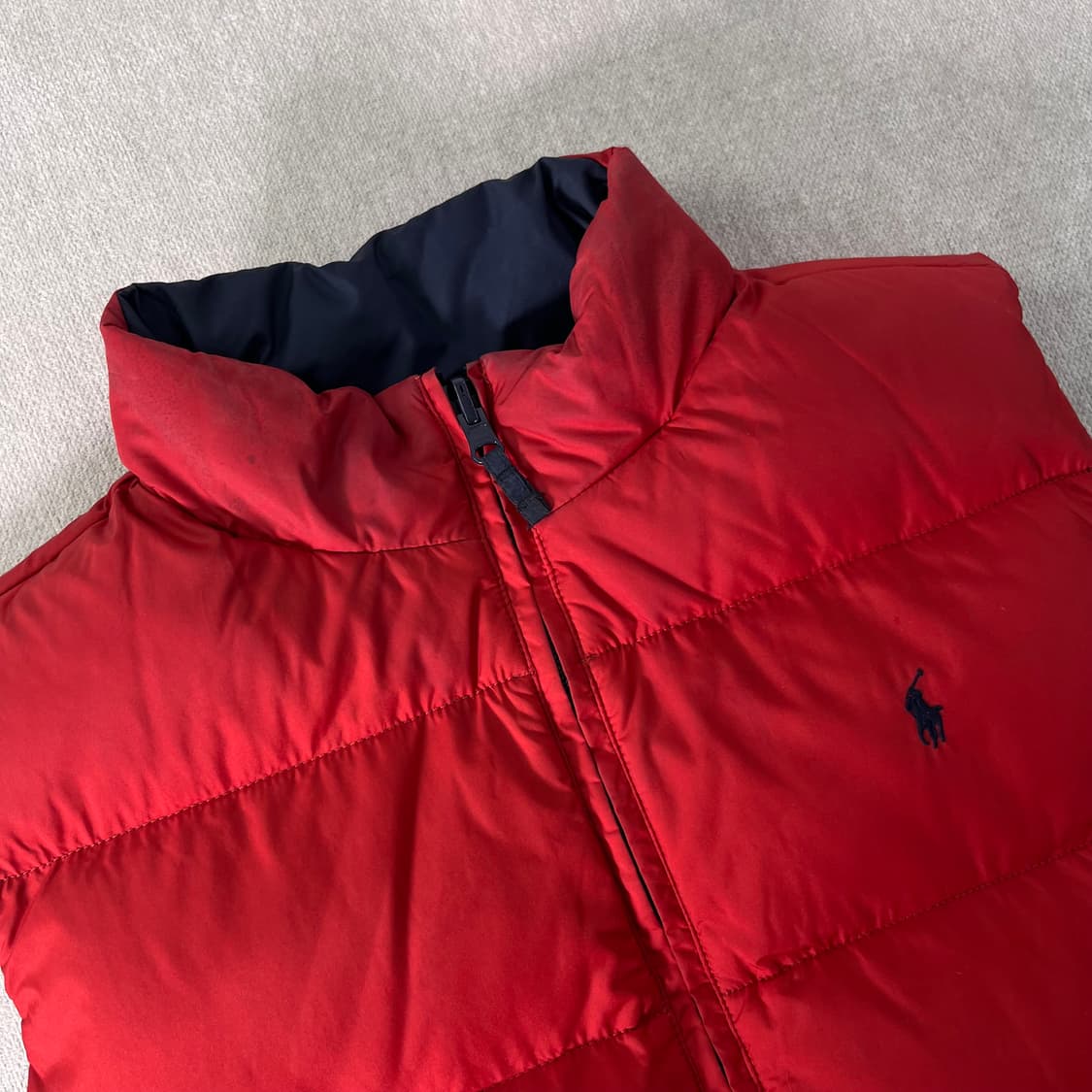 95 폴로 랄프로렌 리버시블 스몰로고 구스 패딩조끼 상품이미지4