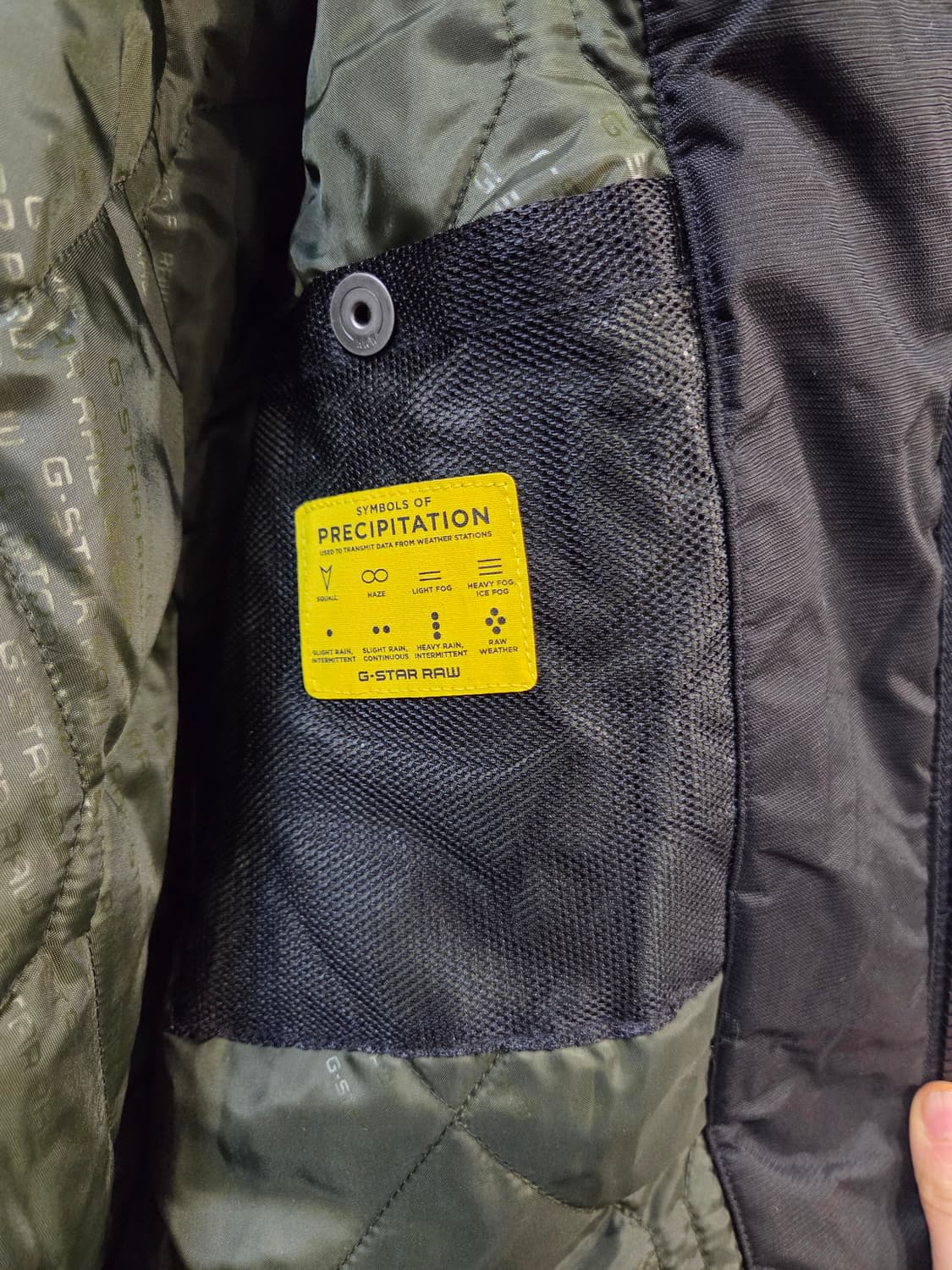 G-STAR 후드 블랙 패딩 점퍼(M/남여 공용) 상품이미지7