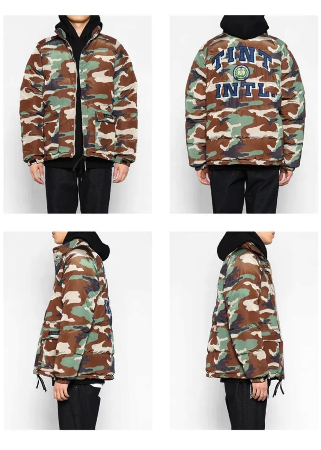 디스이즈네버댓 디네댓 카모 플라쥬 밀리터리 워크 솜 패딩 M 95 스트릿 상품이미지2