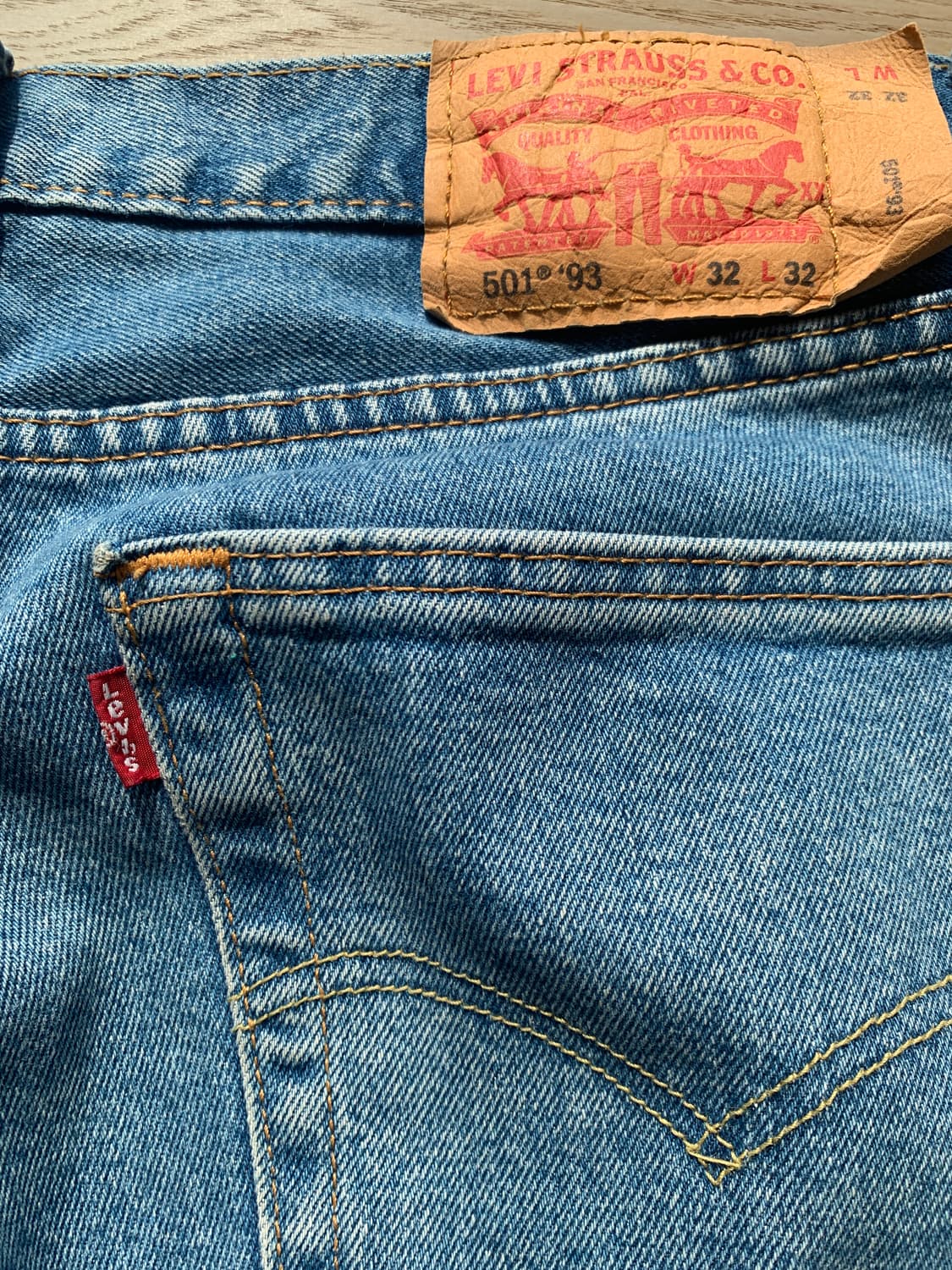 리바이스 501’93 릴렉스드 스트레이트진 32x32 상품이미지3