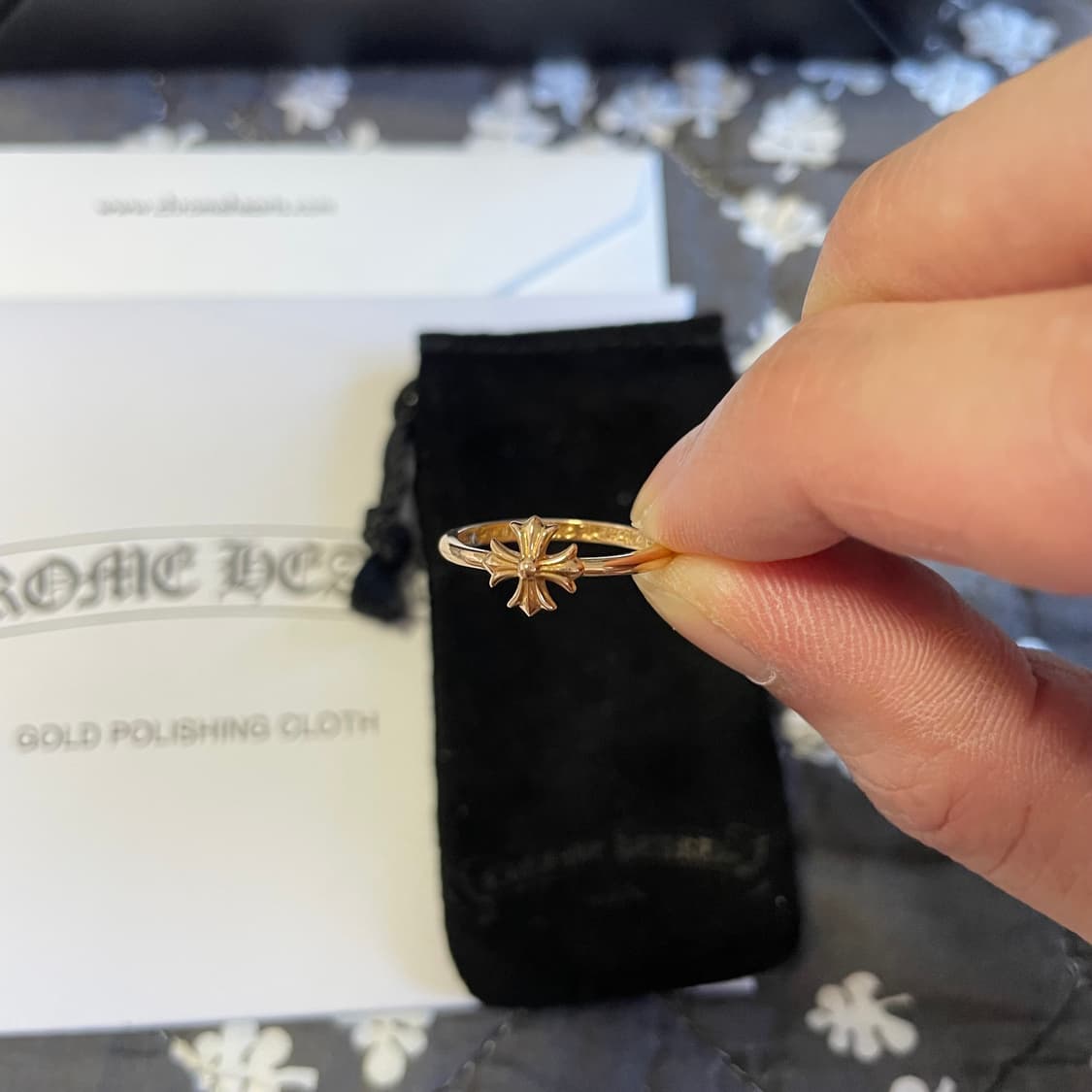 [us5] 크롬하츠 CH 플러스 버블검링 22k 골드  상품이미지2