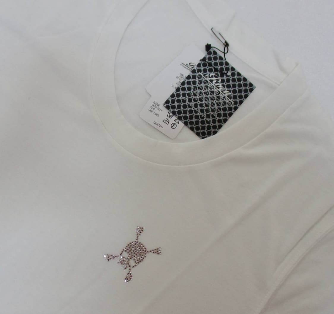 Roen 스컬 크리스탈 티셔츠 y2k 상품이미지1