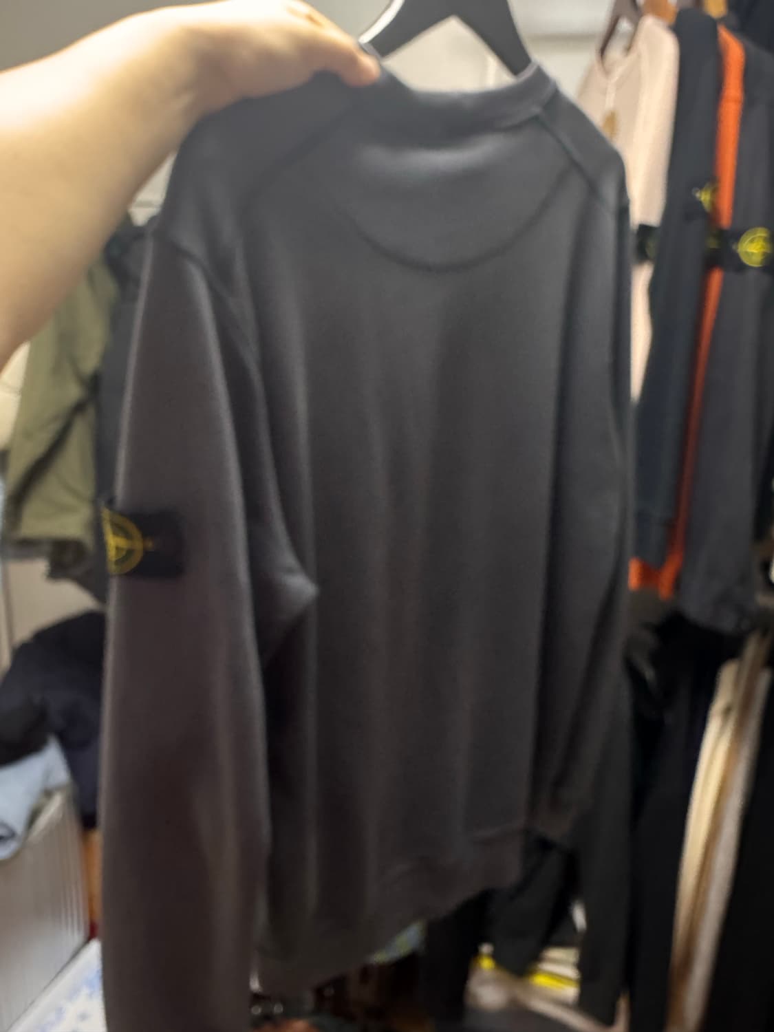 L) 정품 스톤아일랜드 맨투맨 기모아님 상품이미지5