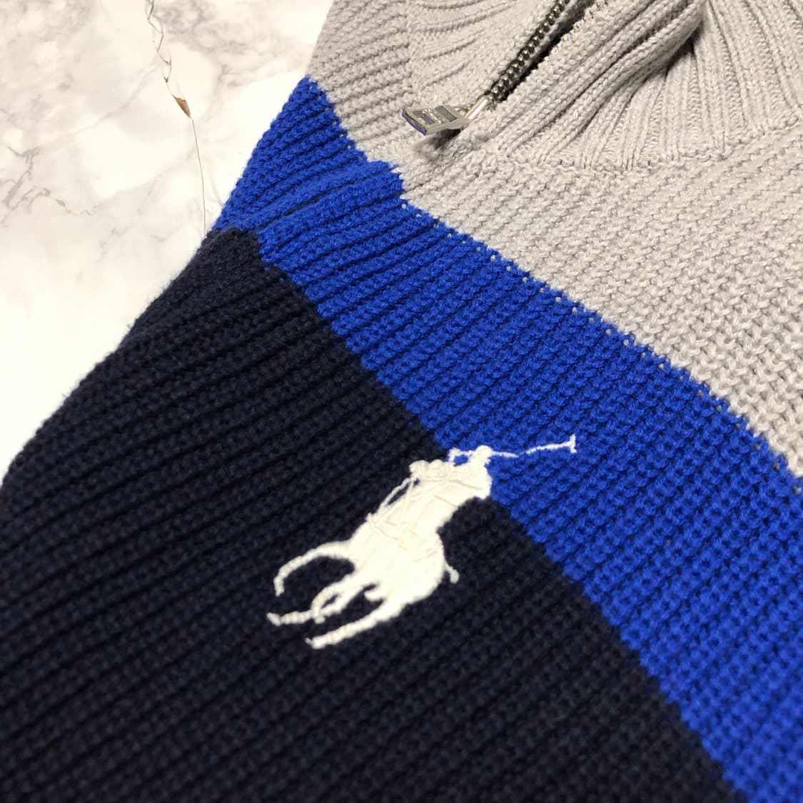 폴로 랄프로렌 빅포니 니트 집업 가디건 자켓 거의새거 상품이미지4