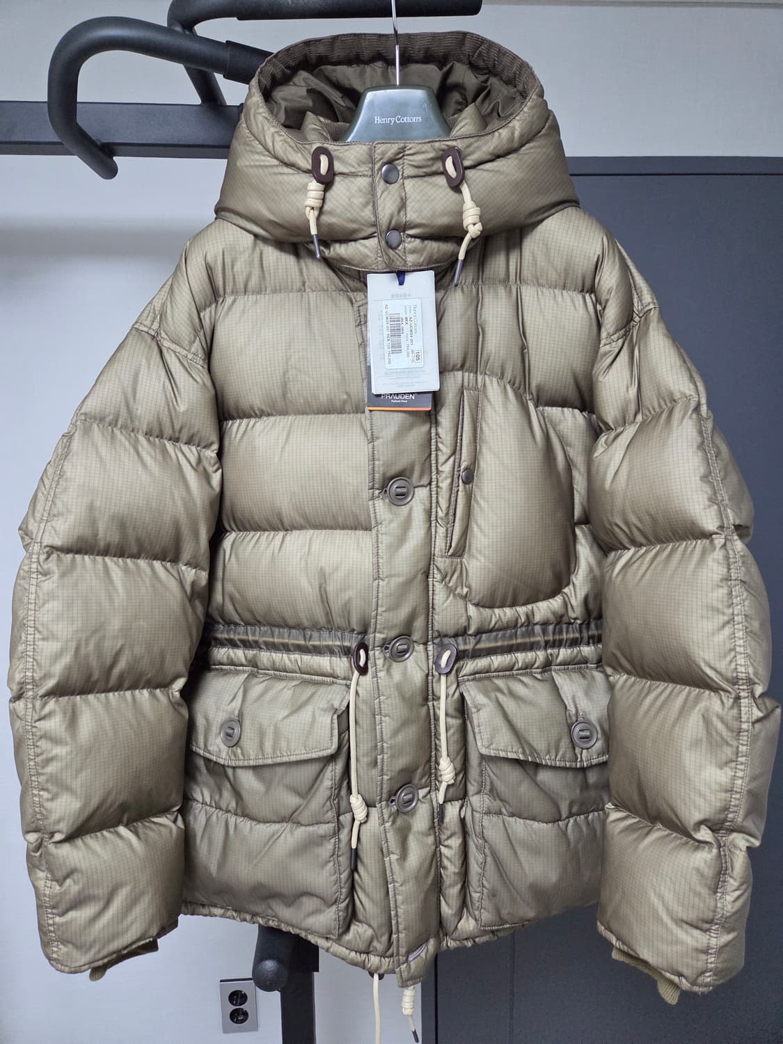 새상품) FFC 헨리코튼 카라코람 베이지 50(105)XL 사이즈 판매 상품이미지4