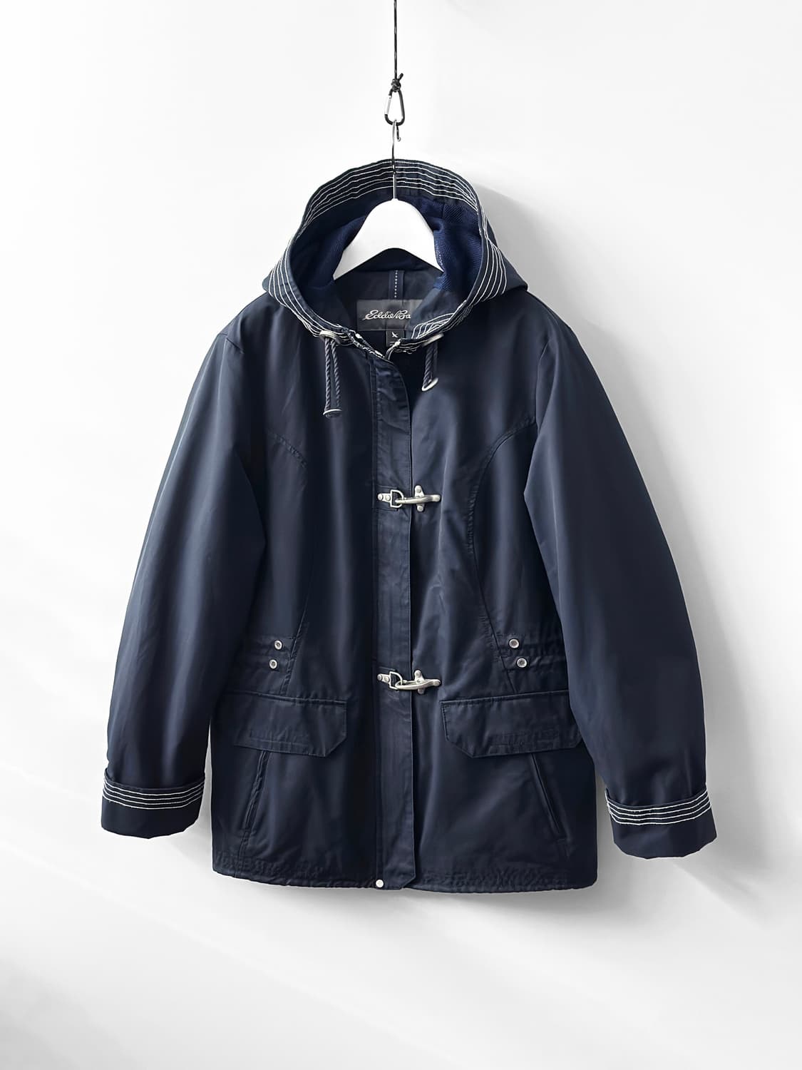 00s 빈티지 에디바우어 네이비 후드 파이어맨 토글 자켓 상품이미지3