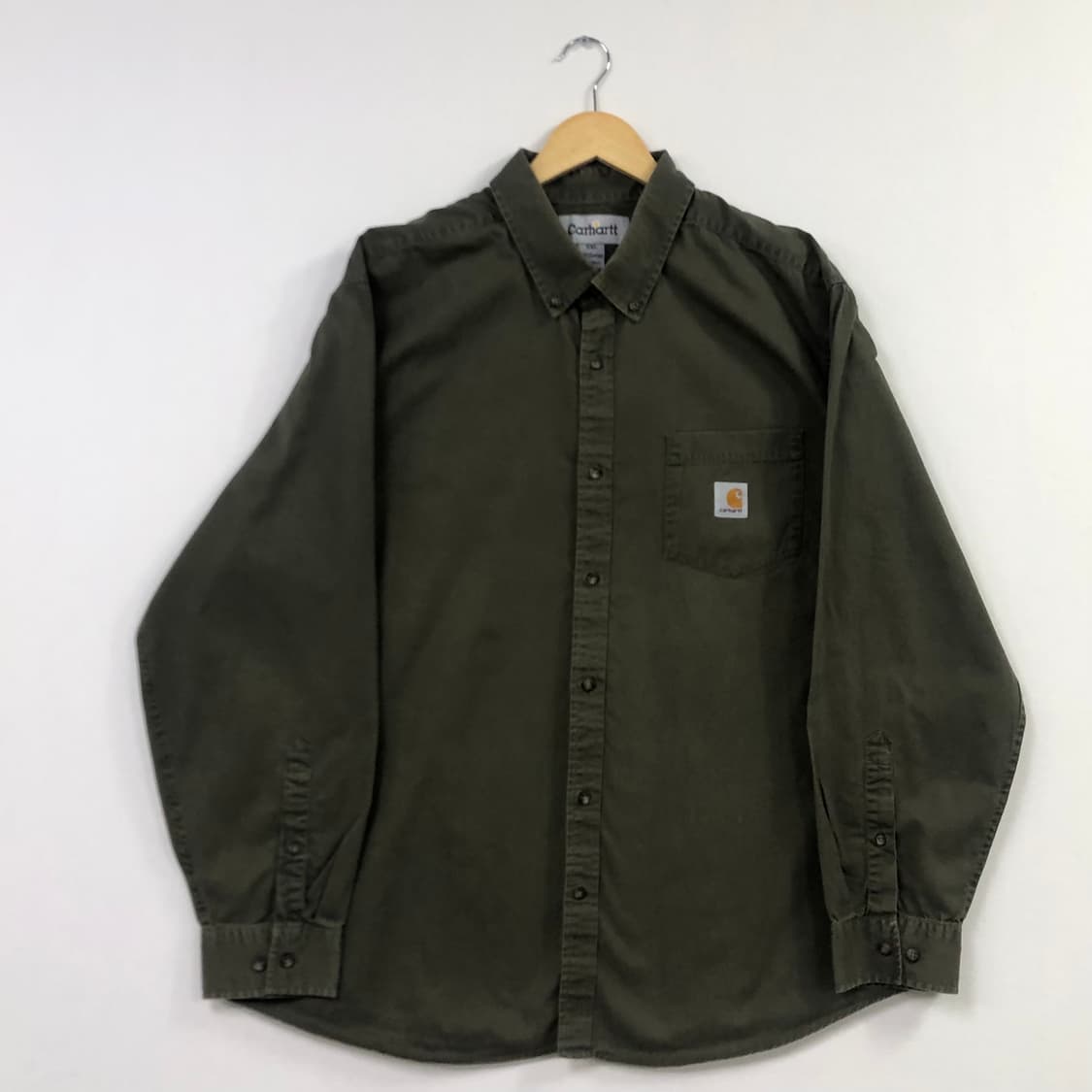 Xxl 칼하트 카키 워크 셔츠 상품이미지2