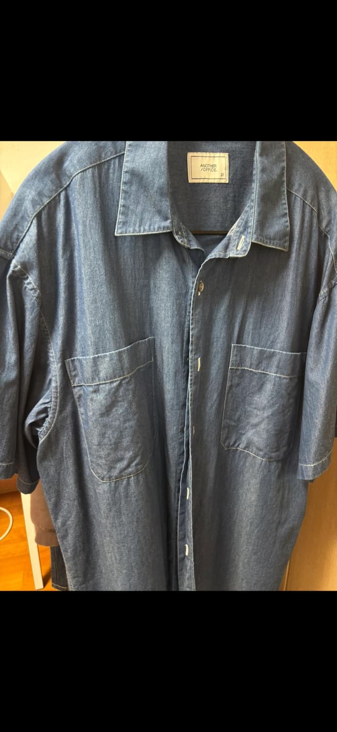 어나더 오피스 Writer 데님 셔츠 인디고 01사이즈 상품이미지2