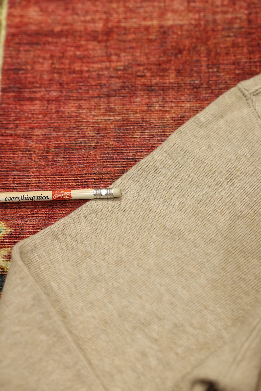 폴로 하프집업 니트 베이지 판매 상품이미지8