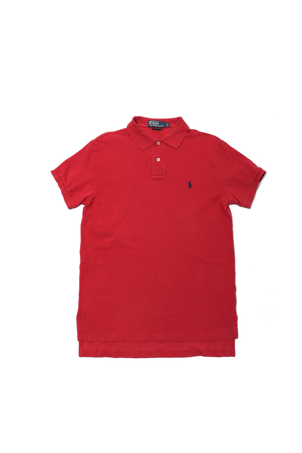 POLO RALPH LAUREN 다홍 커스텀핏 폴로 카라티 size M 상품이미지1