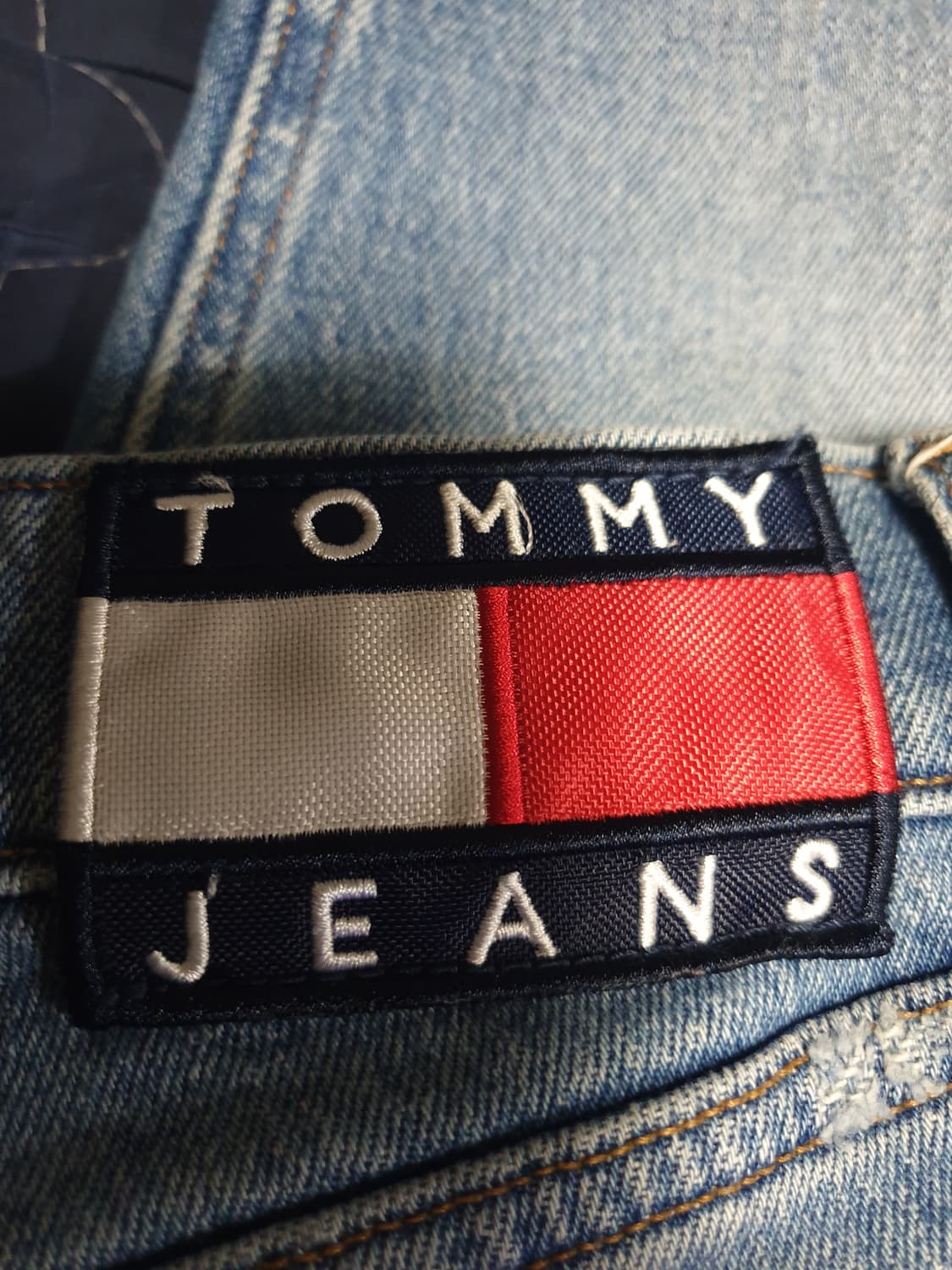 타미진스 릴렉스드 크롭 스트레치 워싱 데님팬츠 인디고 (28) 상품이미지4