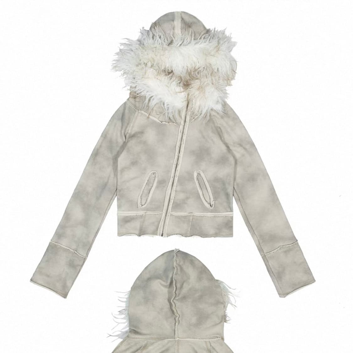 ARIADNAw 퍼자켓 후드 퍼후드집업 s사이즈 상품이미지4