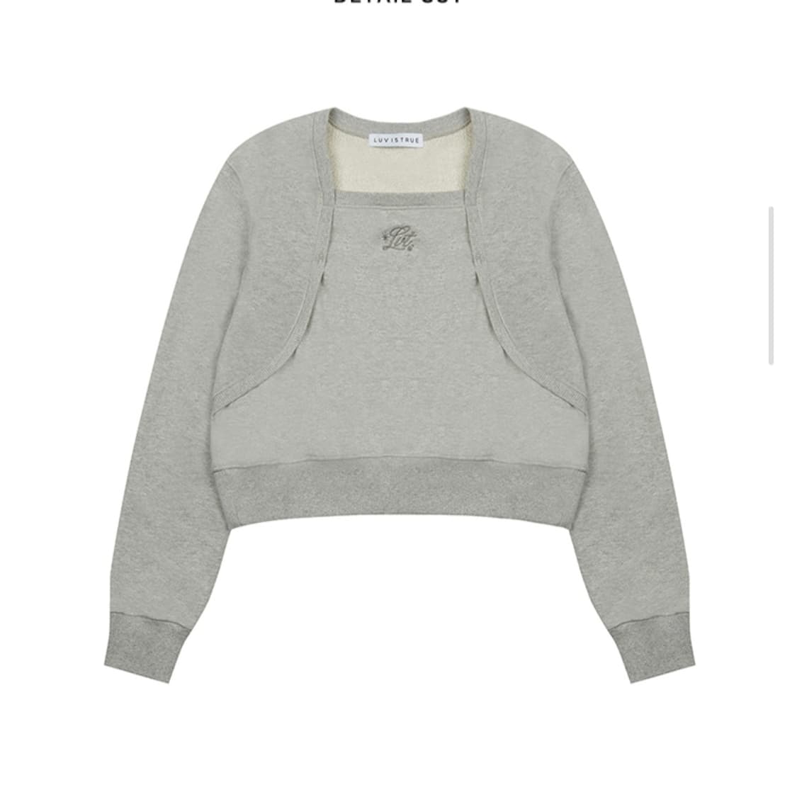 러브이즈트루 볼레로 맨투맨  상품이미지1