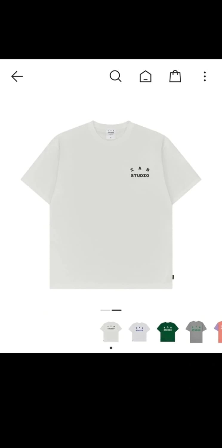아이앱 스튜디오 화이트 티셔츠 XXL 상품이미지2