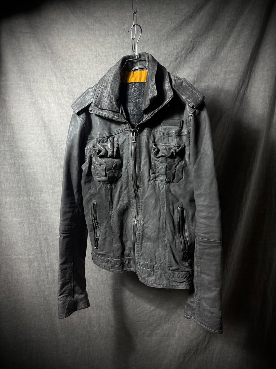 Superdry Vintage Cowhide Leather Jacket  상품이미지2
