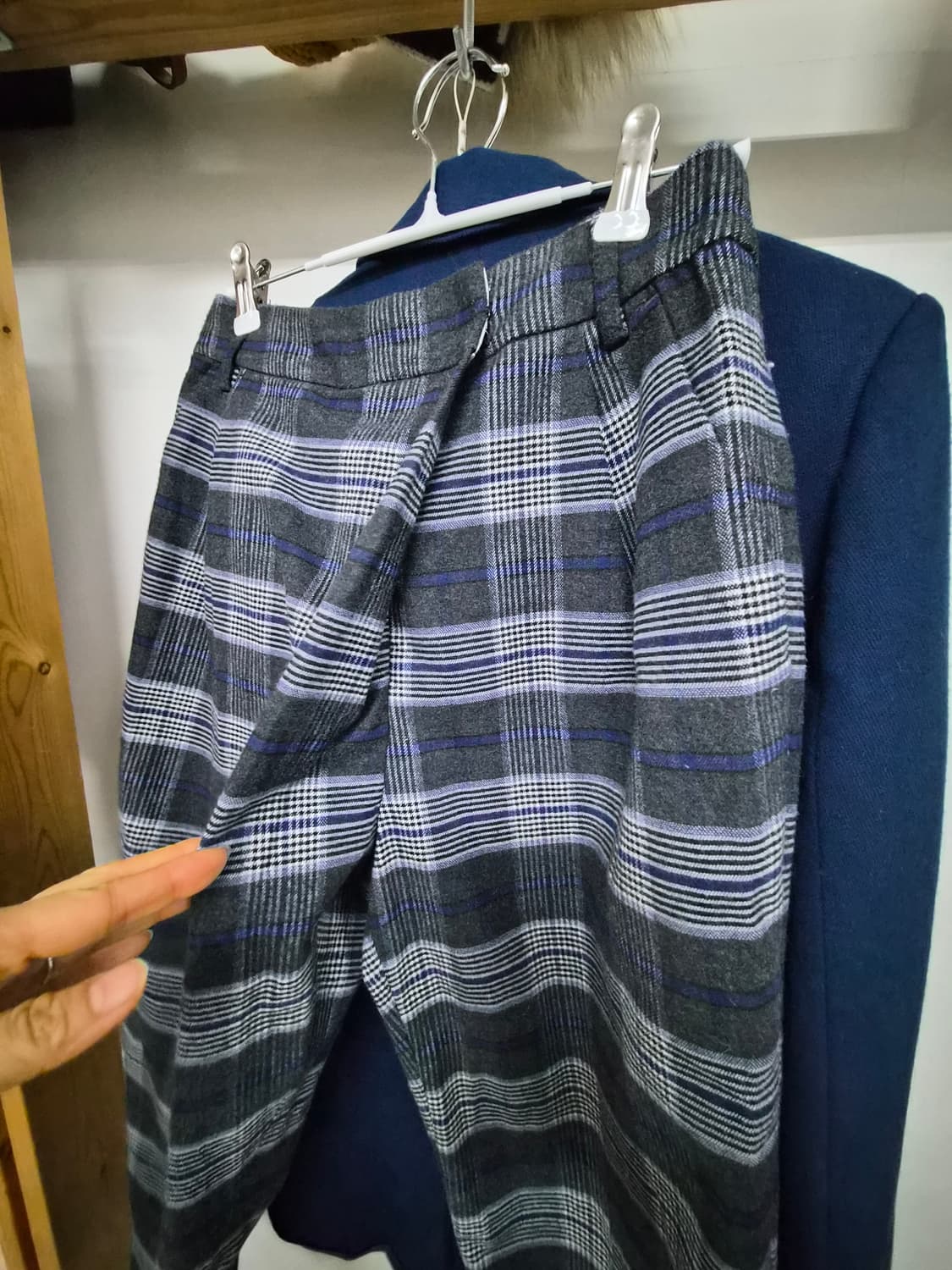 지고트 블루자켓. 쥬시쥬디 랩체크팬츠 상품이미지10