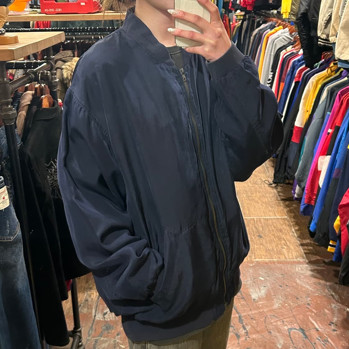 [HI] VTG 봄버 자켓 네이비 상품이미지3