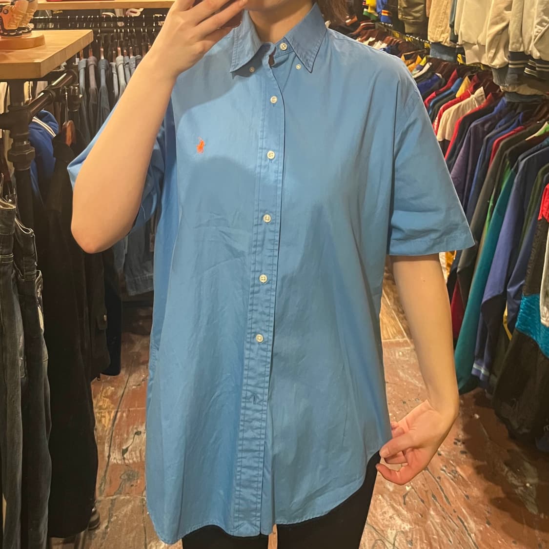 [HI] 폴로 반팔셔츠 블루 상품이미지2