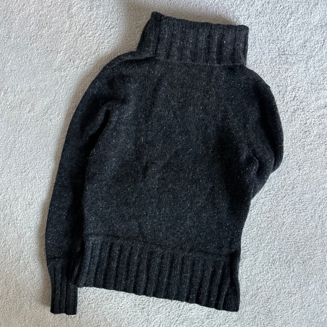 일본빈티지 로라애슐리 차콜 니트 목폴라 탑 상품이미지7
