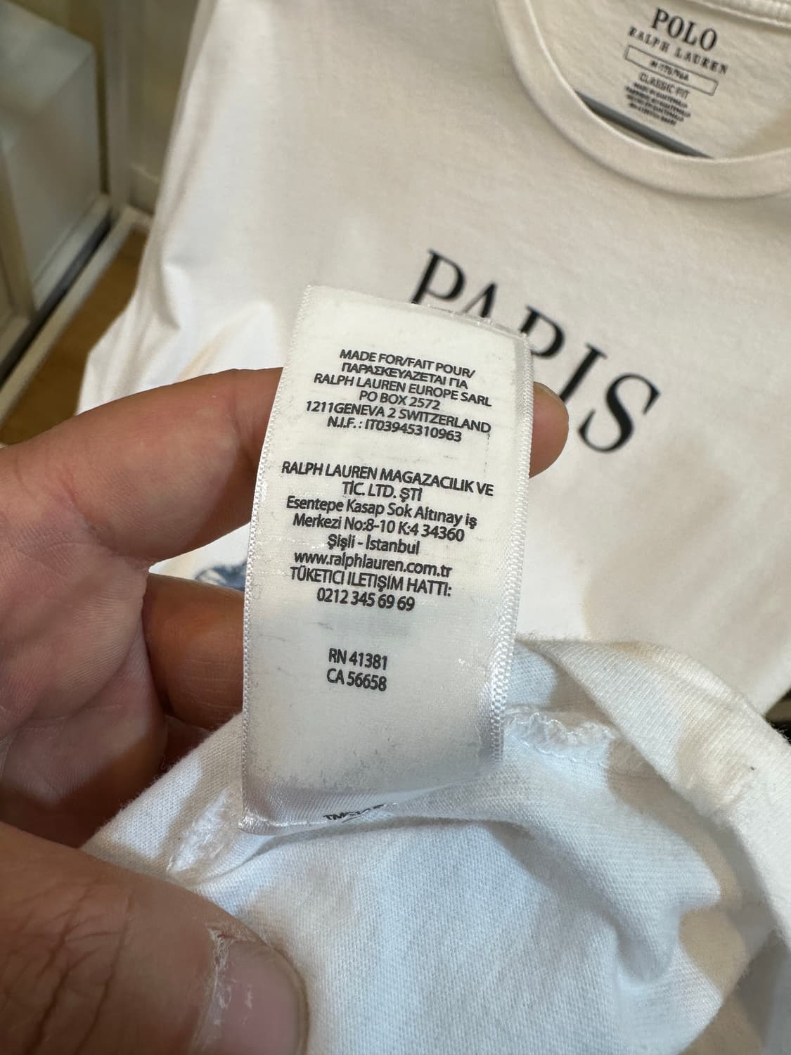 폴로 랄프로렌 파리 베어 코튼 티셔츠 상품이미지6