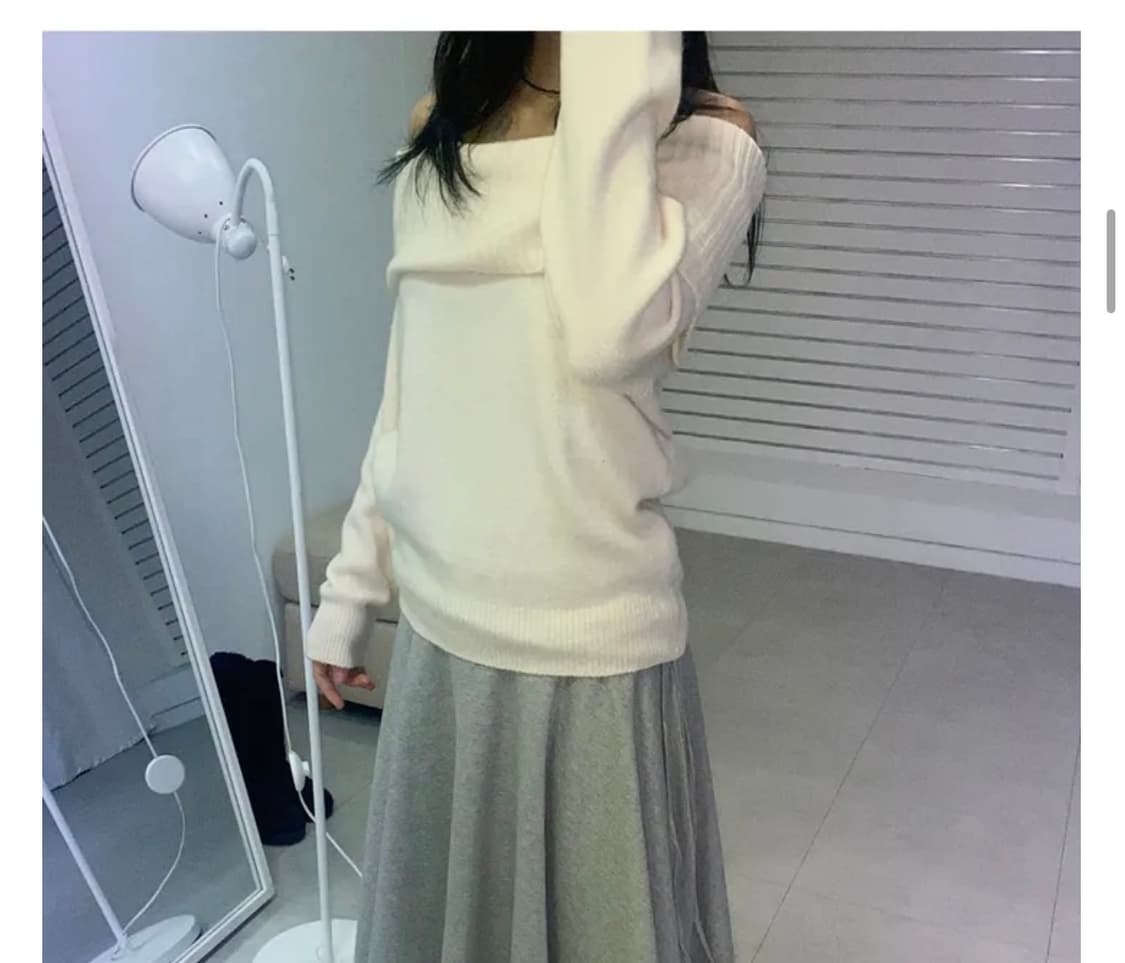 긴팔 오프숄더 상품이미지1