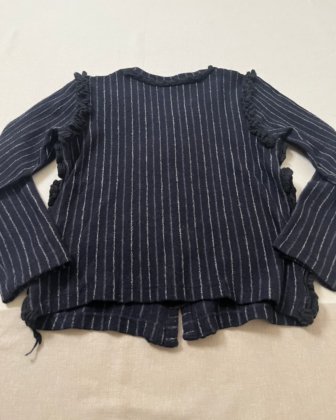 꼼데가르송 러플 스트라이프 가디건 comme des garcons 상품이미지6