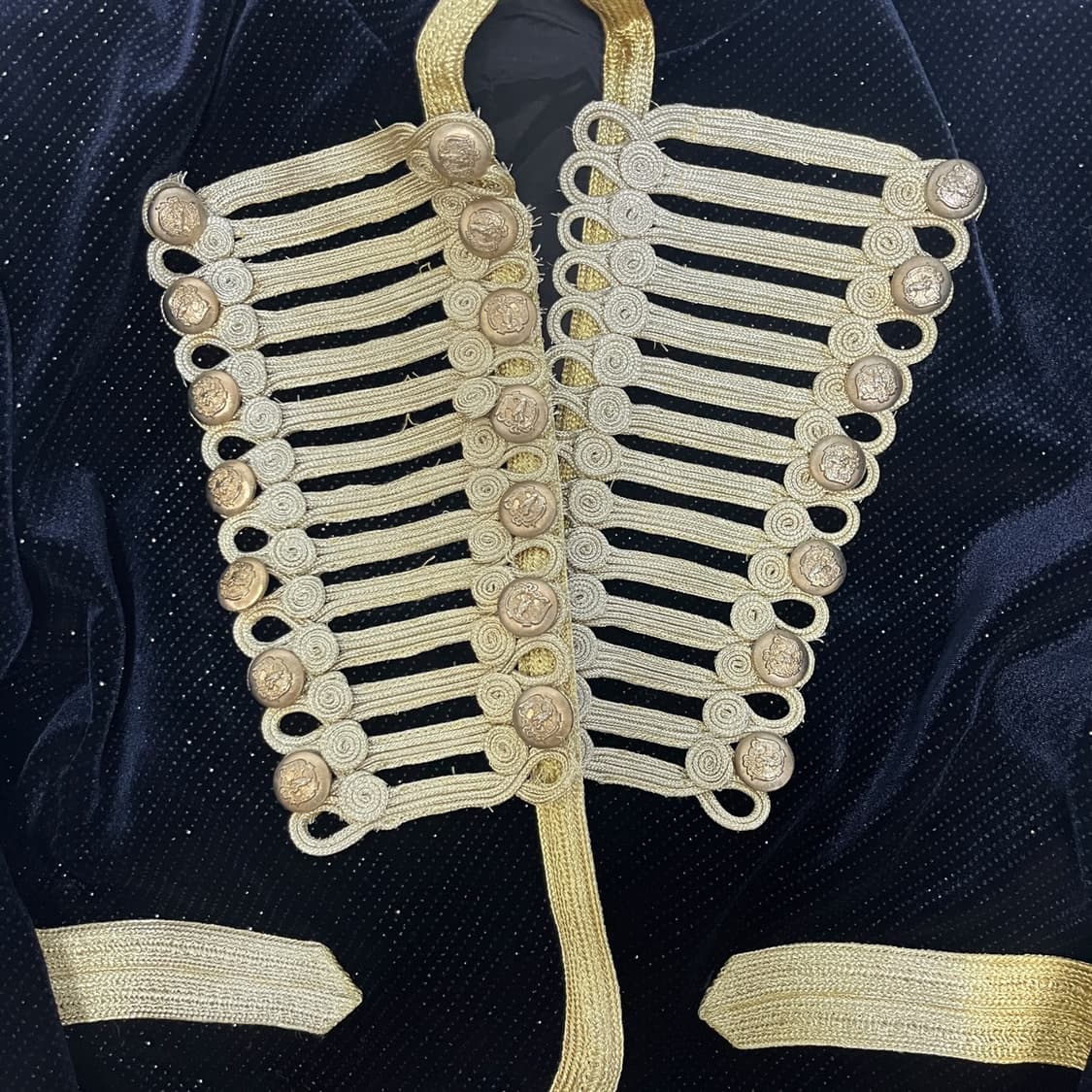 벨벳 금장 나폴레옹 자켓 상품이미지4