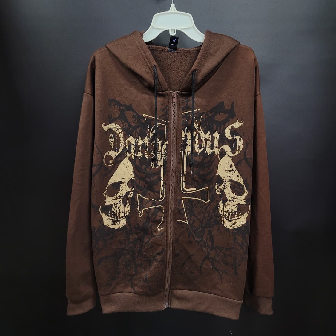 ROMWE 빈티지 스컬 후드집업  상품이미지1