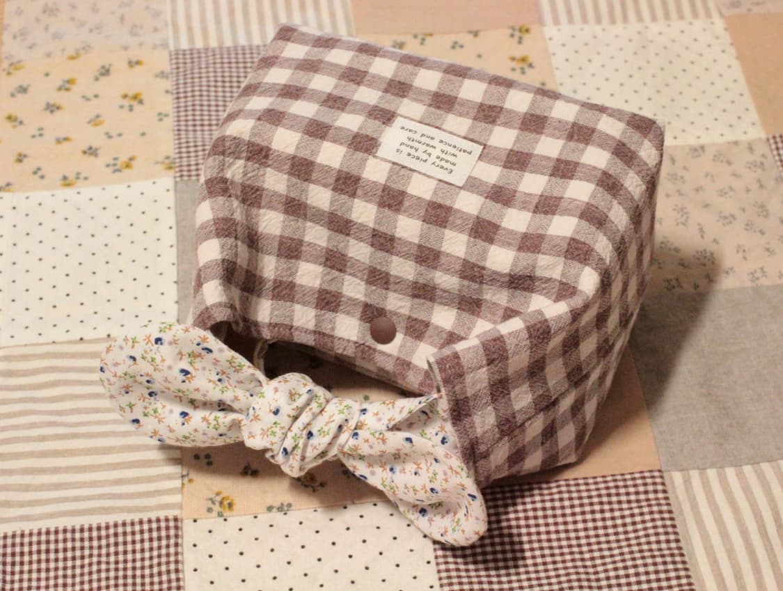 핸드메이드 도시락 주머니 겸 다용도 파우치 상품이미지7