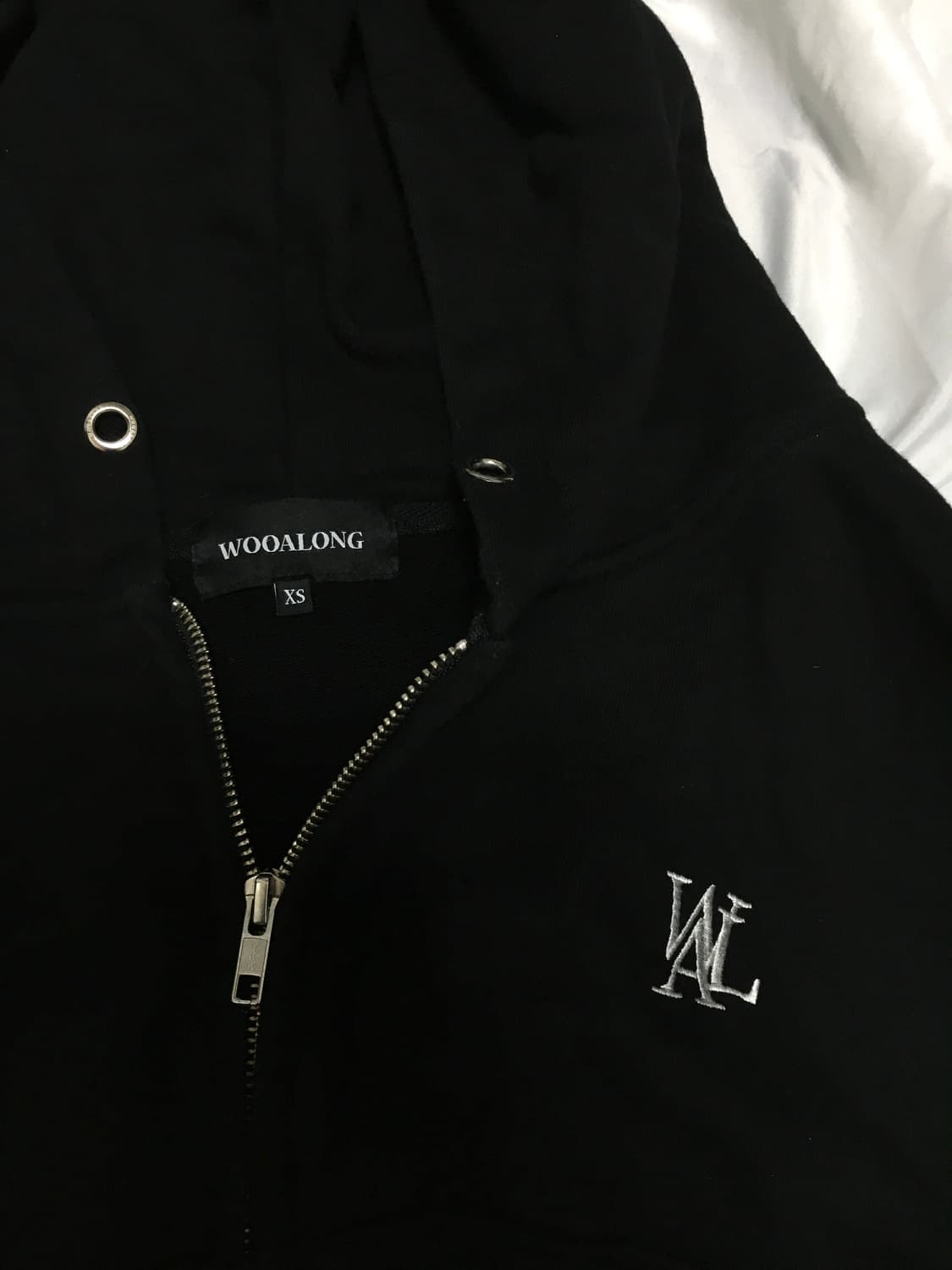 우알롱 시그니처 크롭 후드집업 조거 세트 상품이미지2