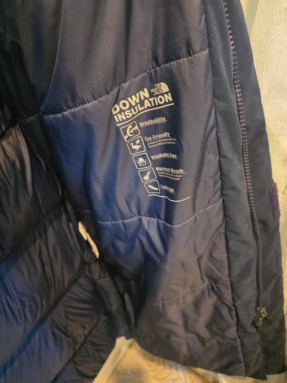 노스페이스 마운틴 애슬레틱스 패딩 L 네이비 상품이미지6