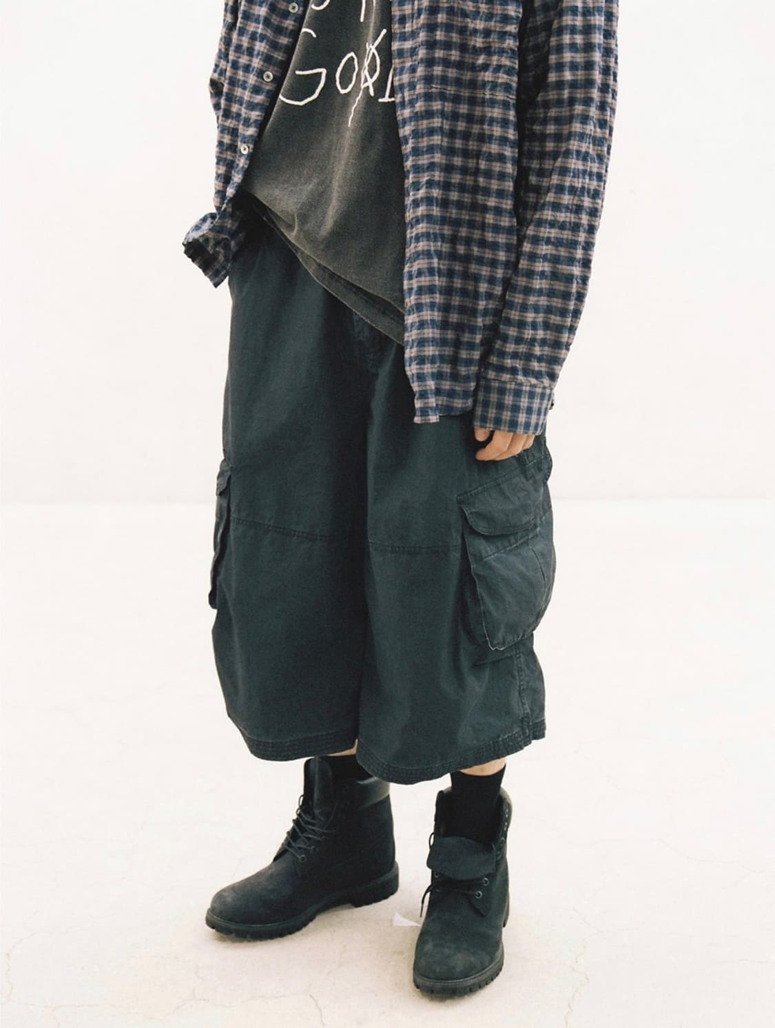 아르반 - 밀리터리 컴뱃 버뮤다 팬츠_워시드 네이비 (2) 상품이미지4