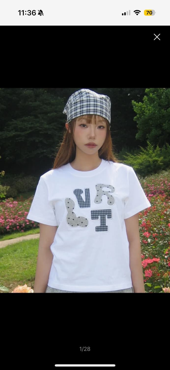 러브이즈트루 패치 반팔 티셔츠 상품이미지1
