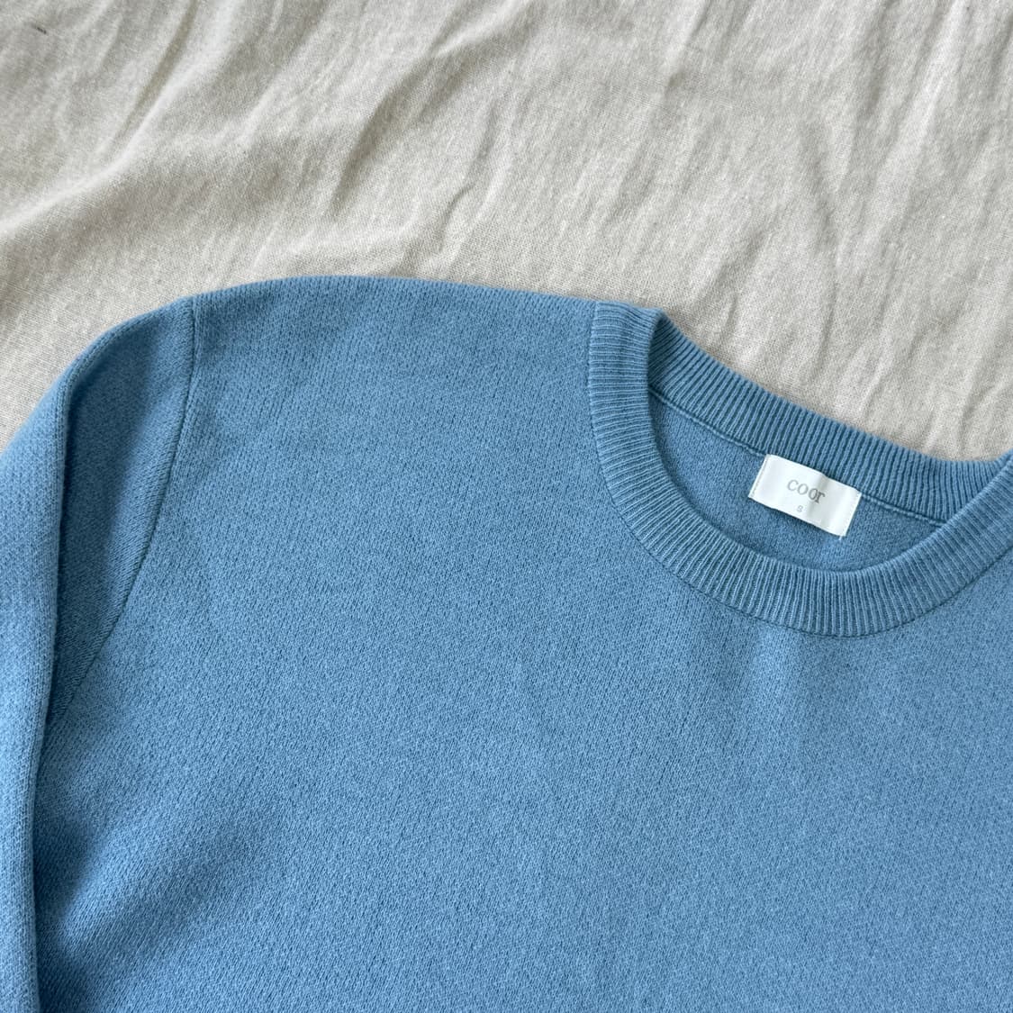 쿠어 캐시미어 소라 니트 S 상품이미지3
