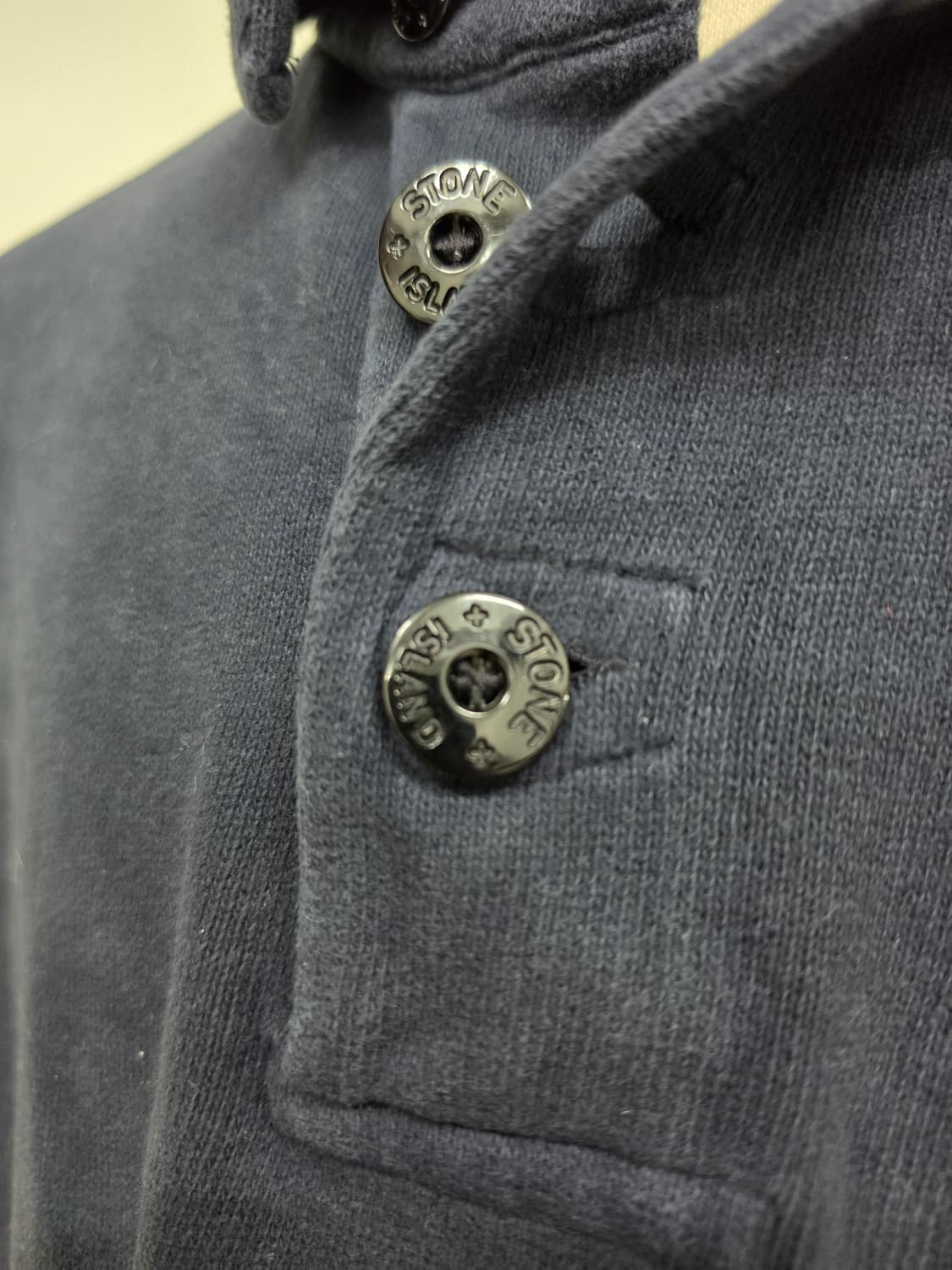 98AW 스톤 아일랜드 그린 엣지 네이비 버튼업 상품이미지4