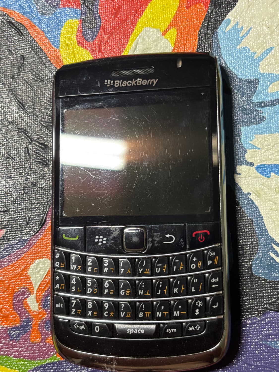 빈티지)블랙베리 볼드 9700 폰 수집 인테리어 소품외 사용 상품이미지2