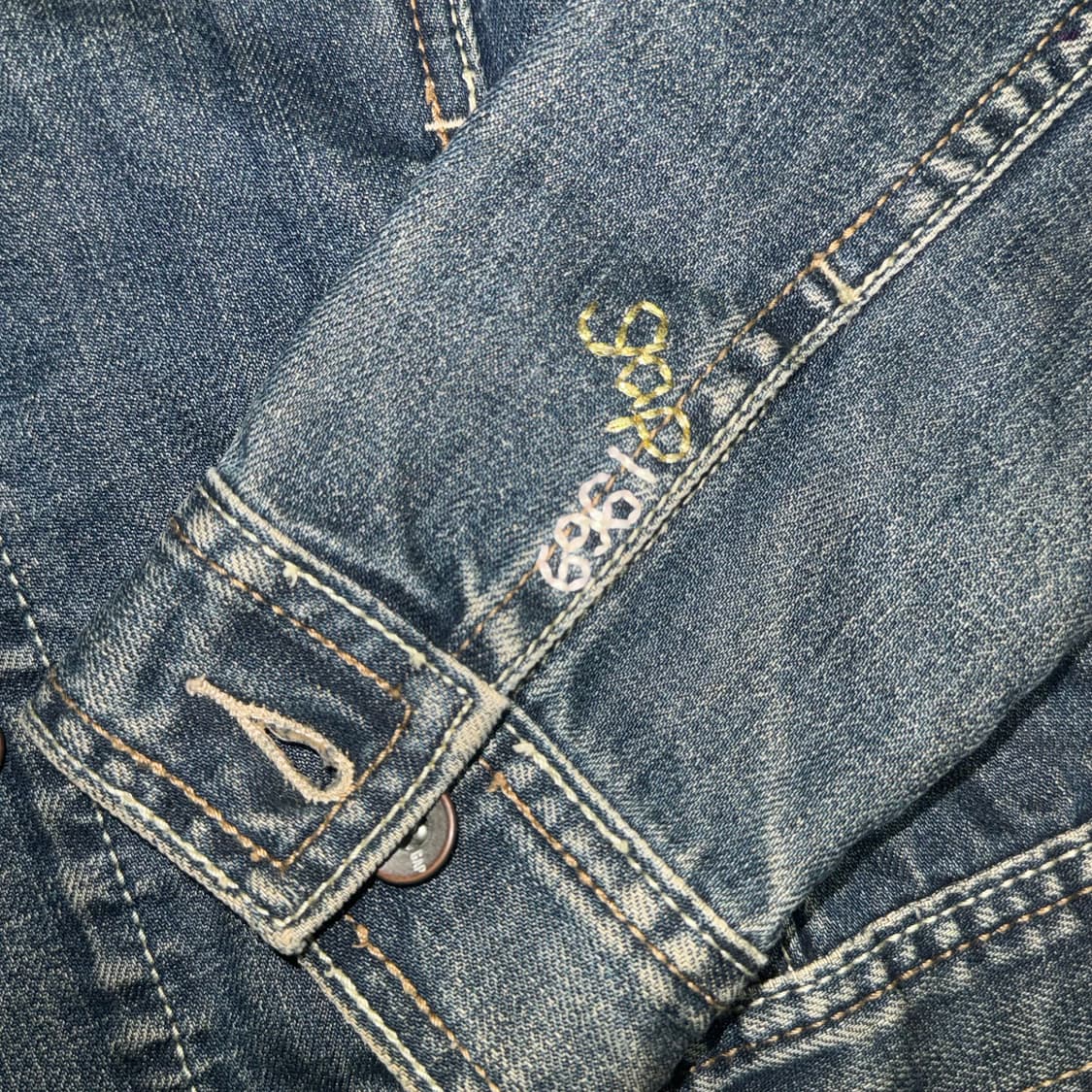 vtg GAP 갭 숏 슬림핏 청자켓 상품이미지4