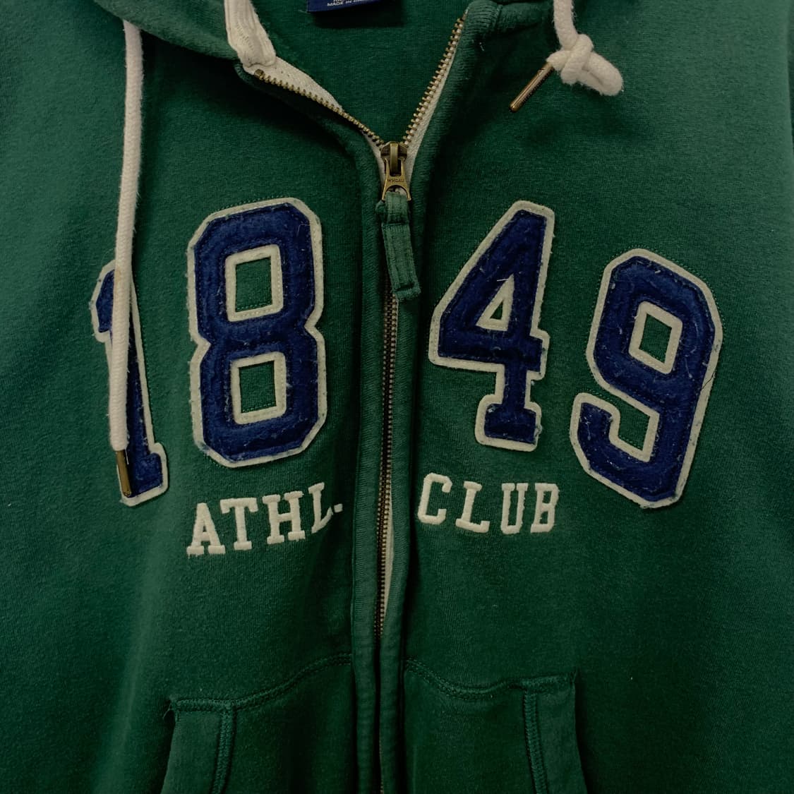 후아유 y2k 와투케 그린 후드집업 상품이미지4