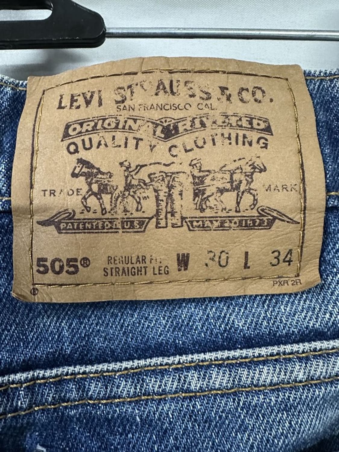[W30L34] LEVI'S 리바이스505 90s USA 빈티지오렌지탭 상품이미지6