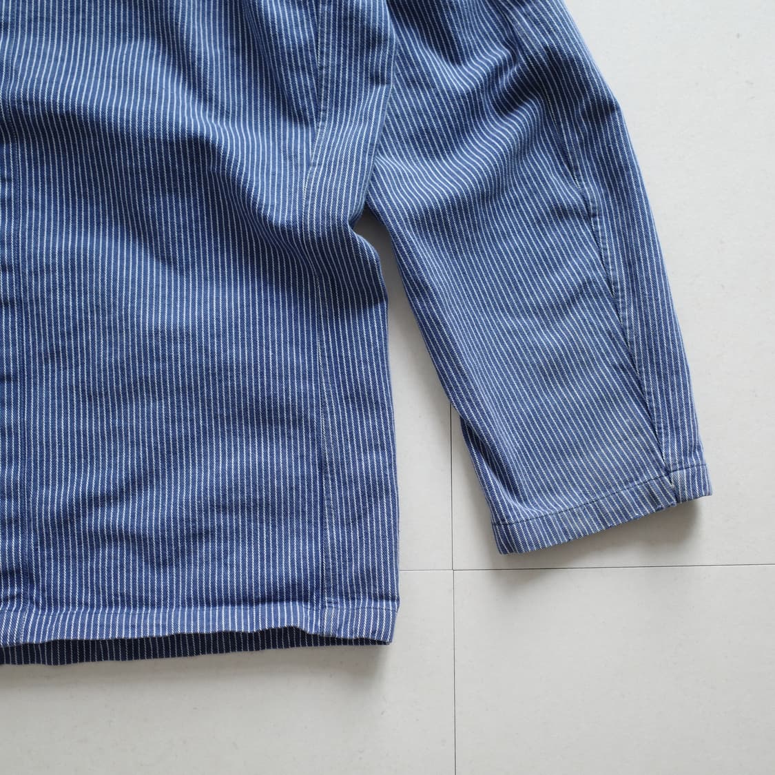 70s 프렌치 아티잔 히코리 셀비지 워크 초어 자켓 상품이미지9