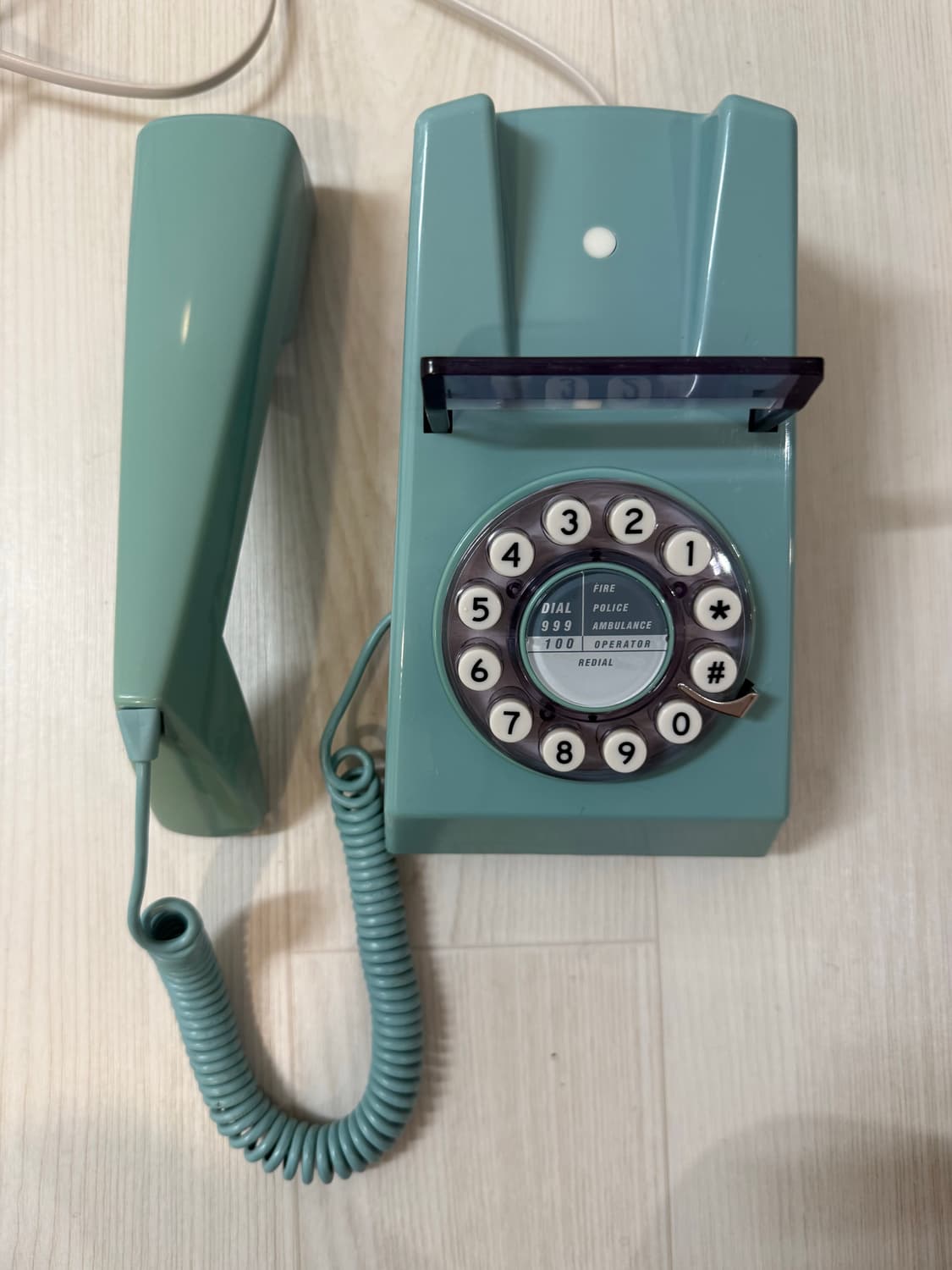 TrimPhone 빈티지 민트색 벽걸이 다이얼 전화기 상품이미지3