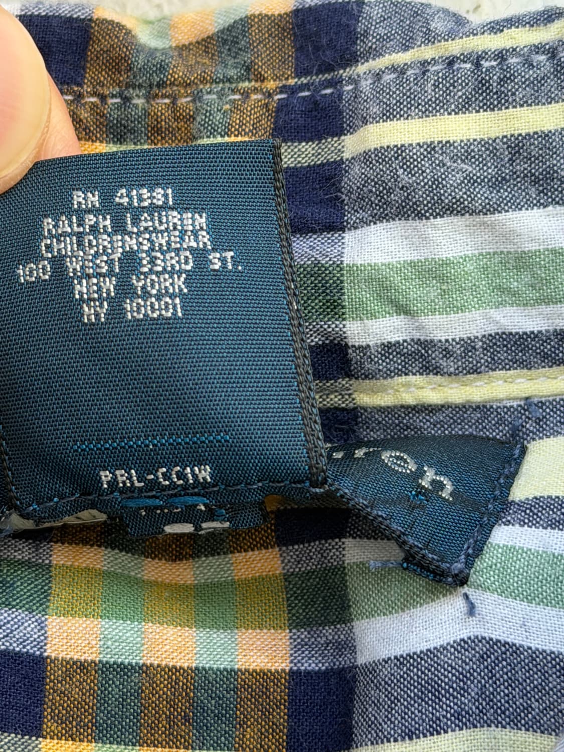 Ralph Lauren 랄프로렌 반팔 버튼다운 체크셔츠 주니어 M 상품이미지8