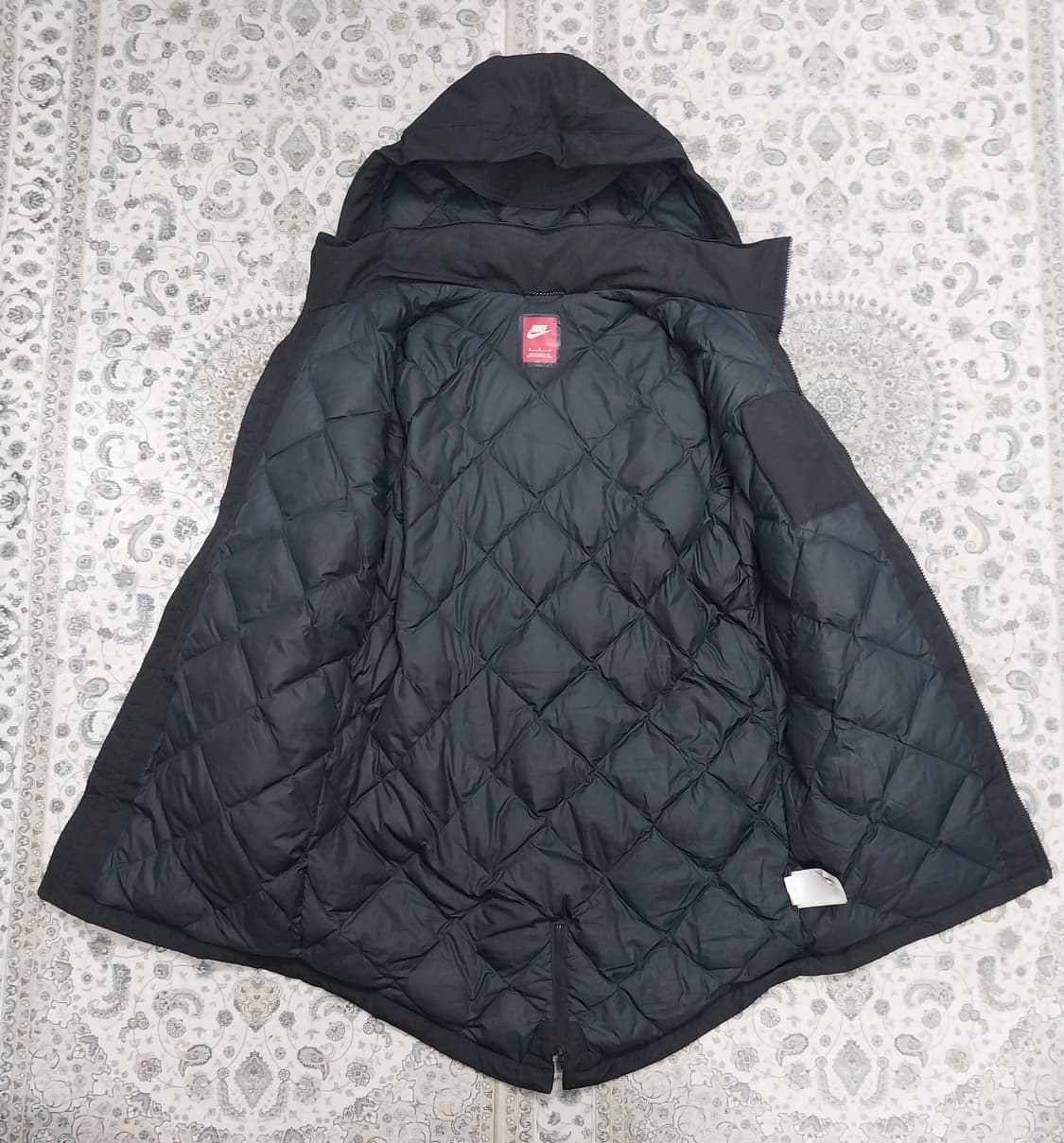 나이키 블랙 후드 롱패딩 95 상품이미지2