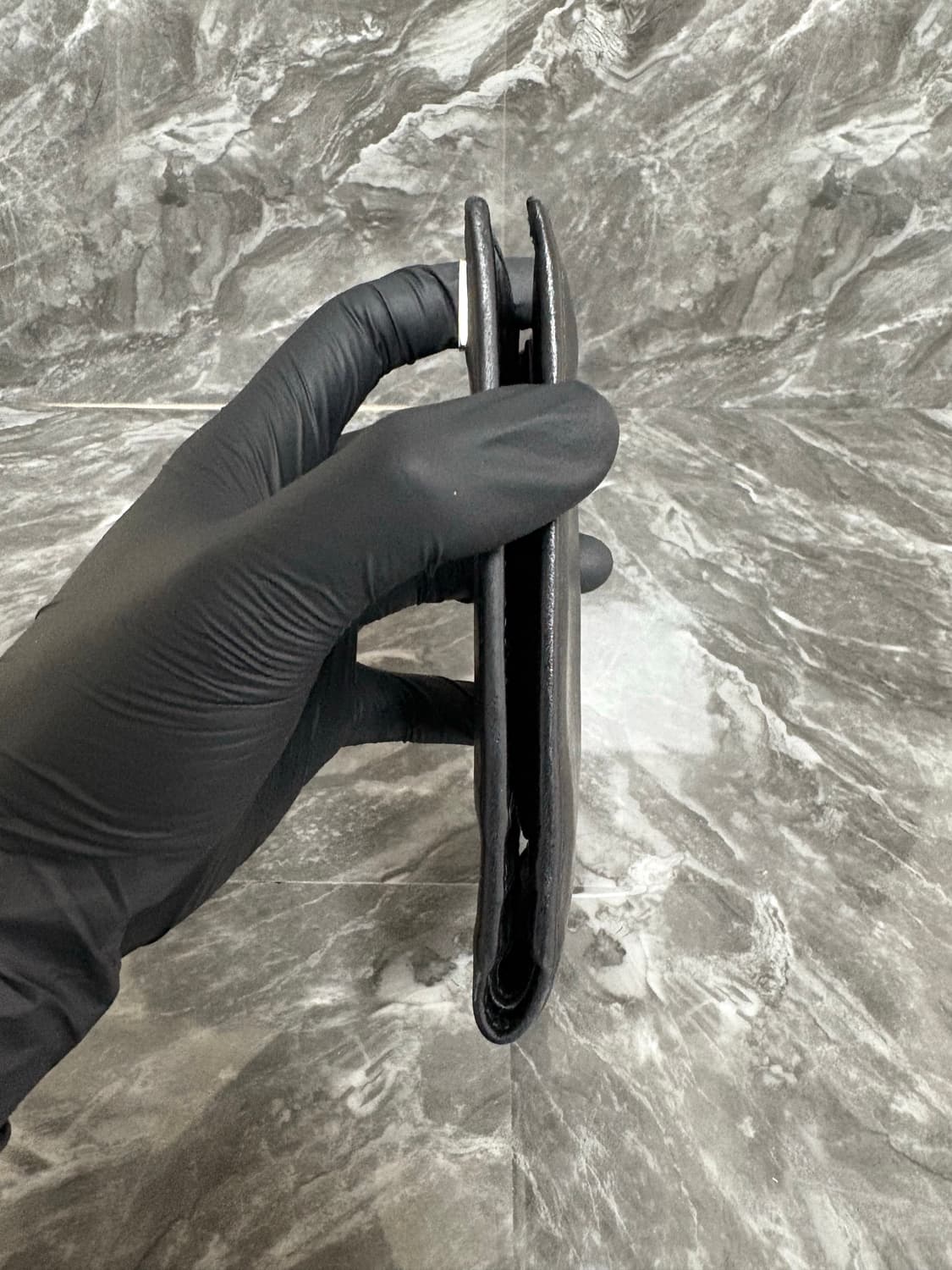 프라다 레더 가죽 트라이앵글 삼각로고 반지갑 상품이미지6