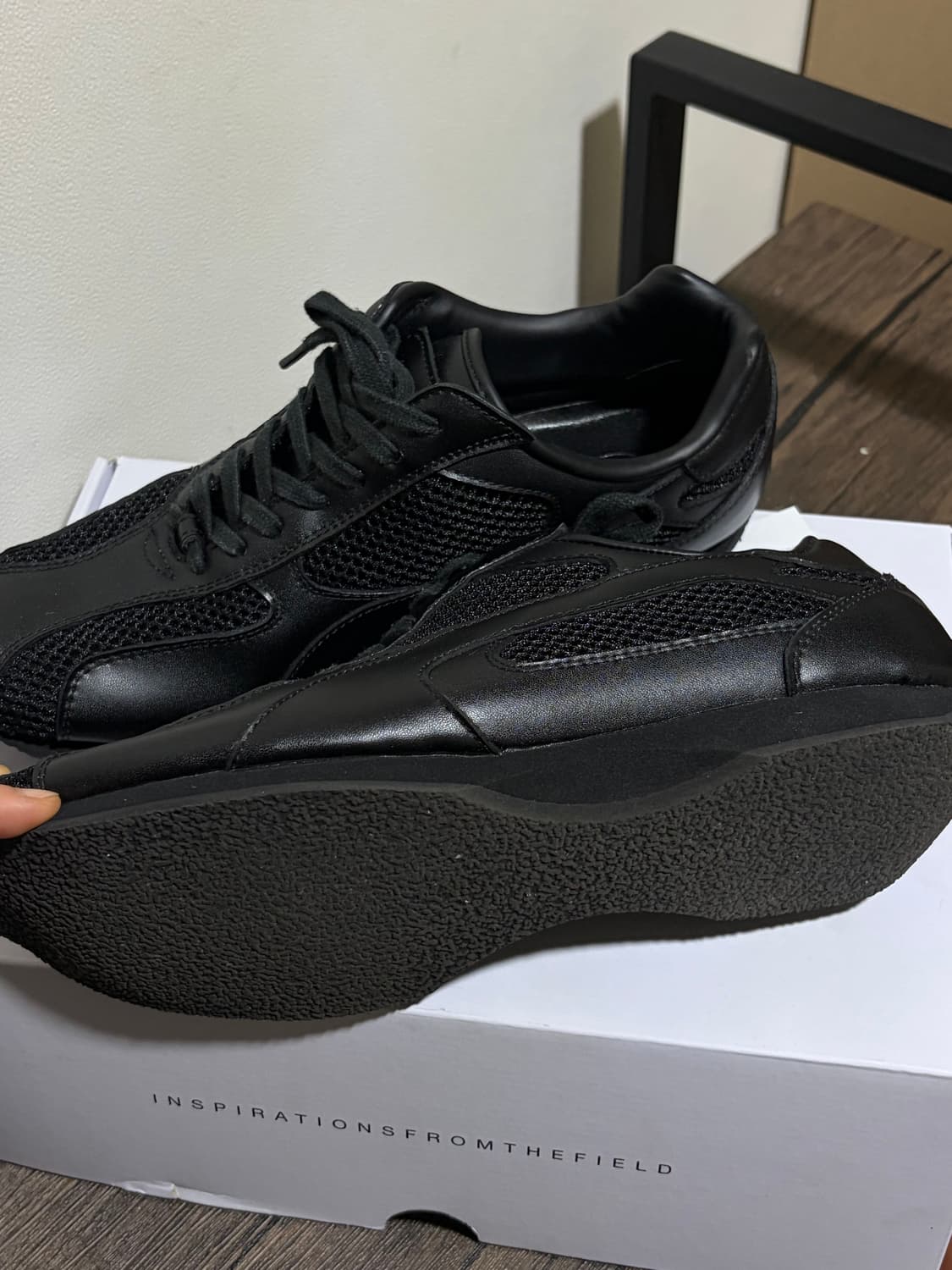 야세 스파이더 레더 스니커즈 255 상품이미지3