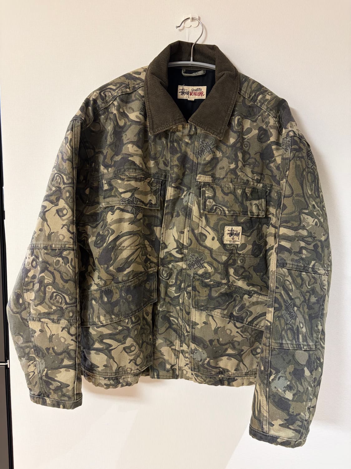 스투시 캔버스 워시드 샵 자켓 (베일카모) 상품이미지1