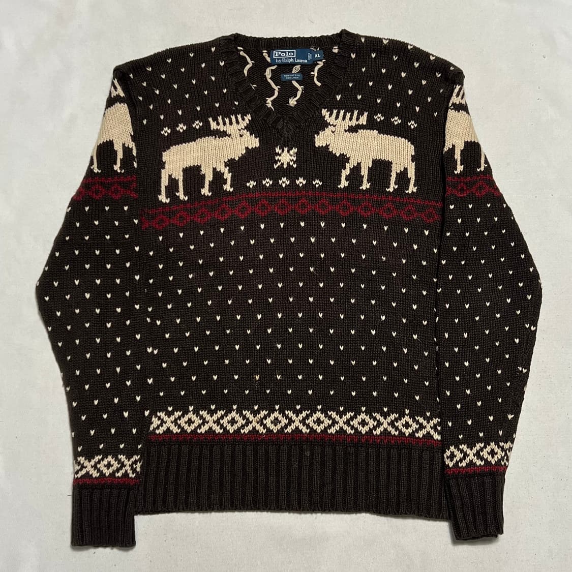 XL 폴로랄프로렌 노르딕 패턴 코튼 린넨 니트 상품이미지2
