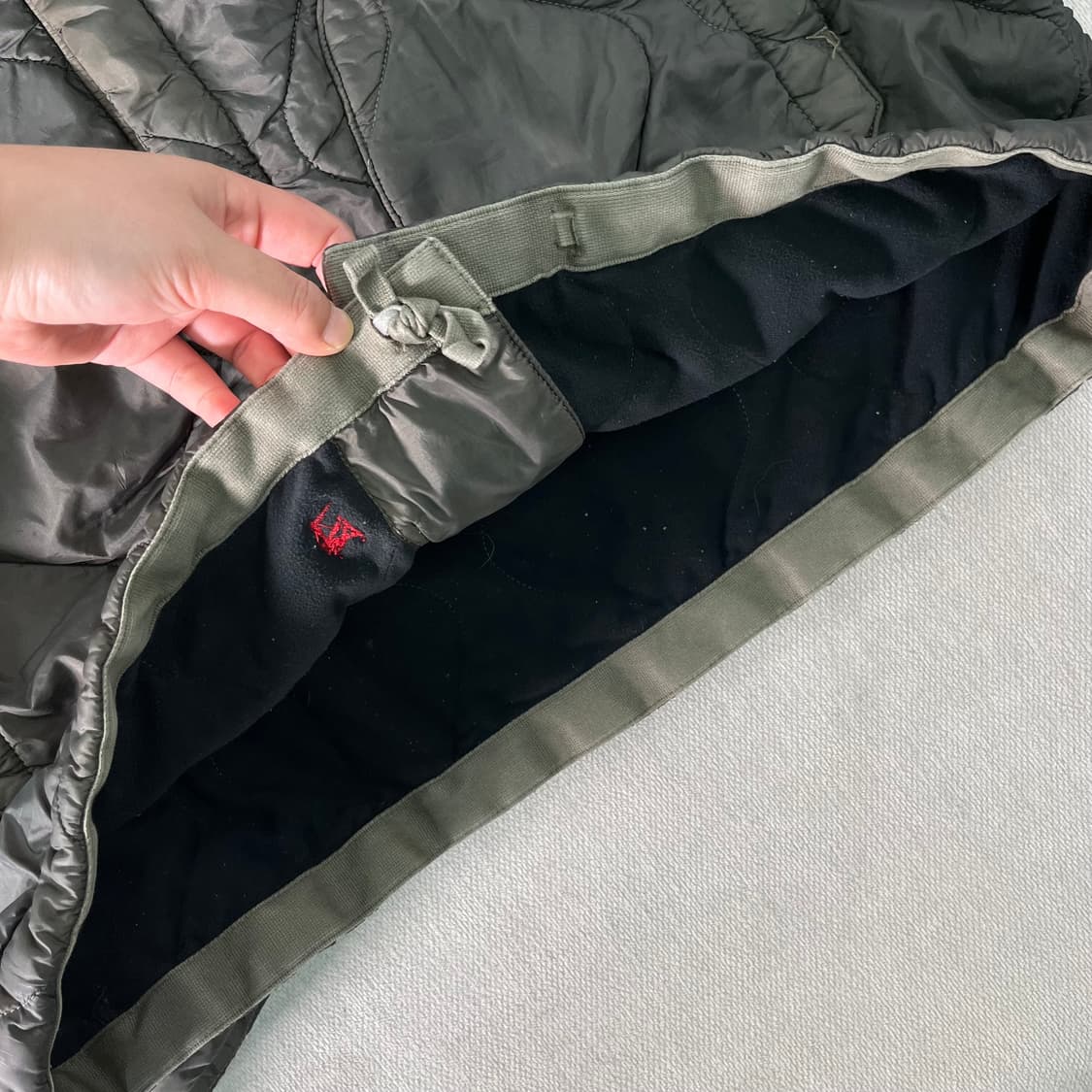 100 스톤아일랜드 90s 퀄팅 카키 자켓 상품이미지8