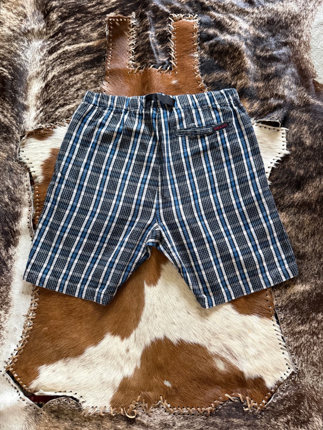 Gramicci Blue Check pattern Half pants 상품이미지2