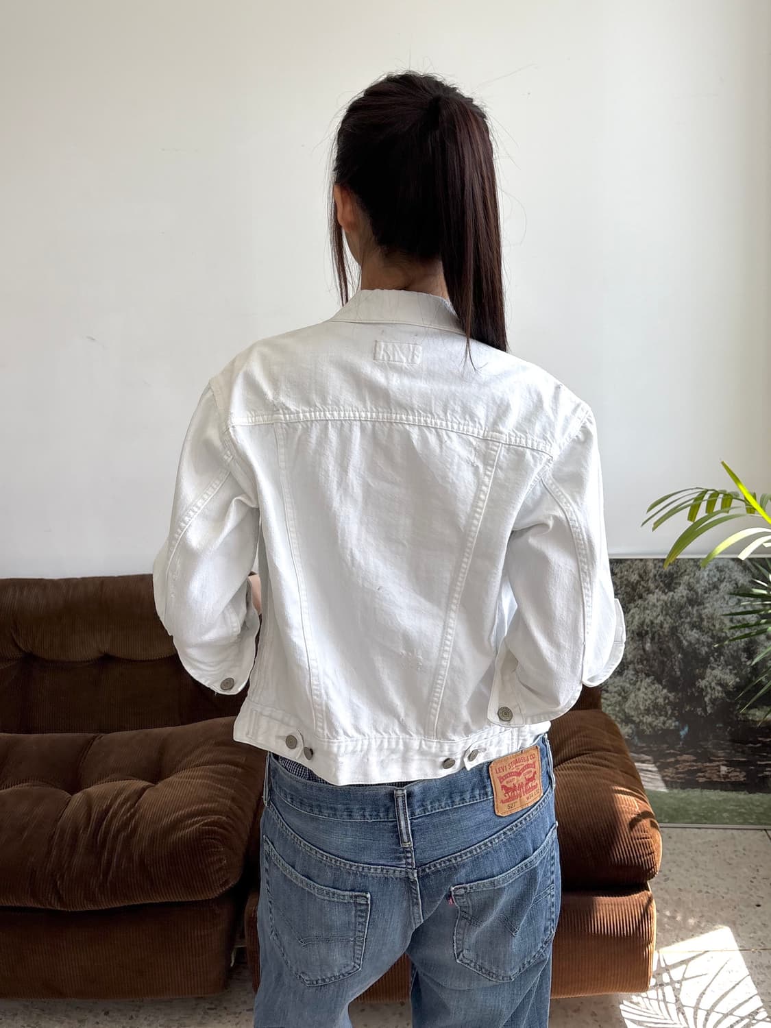 DENIM&SUPPLY RALPH LAUREN 화이트 트러커 데님 자켓 상품이미지5